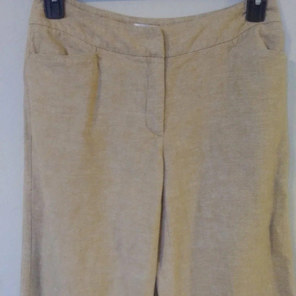 Chico's Linen Blended Brown Pants - Picture 2 of 6